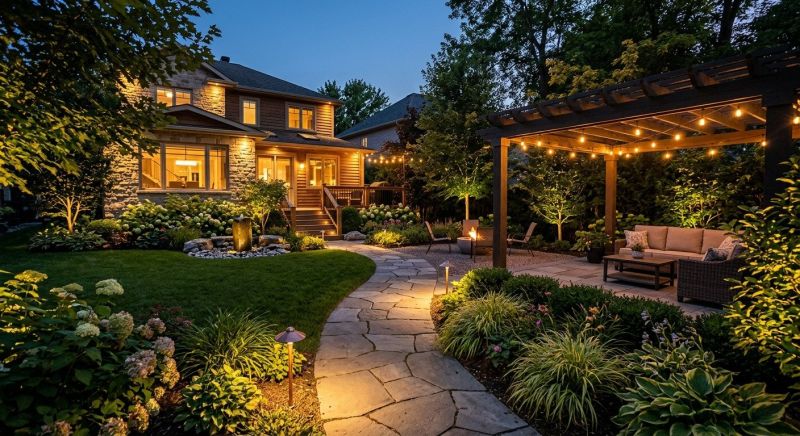 Courtyard Light Installation in Olathe, KS