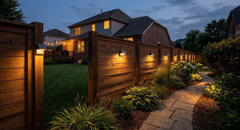 Fence Lighting Installation in Kansas City, MO