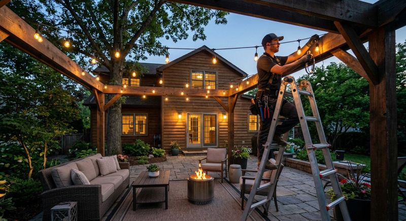 Patio Lights Installation in Pasadena, CA