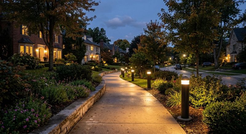 Sidewalk Lighting Installation in Denver, CO