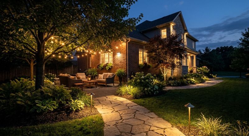 Terrace Lighting Installation in Kansas City, MO